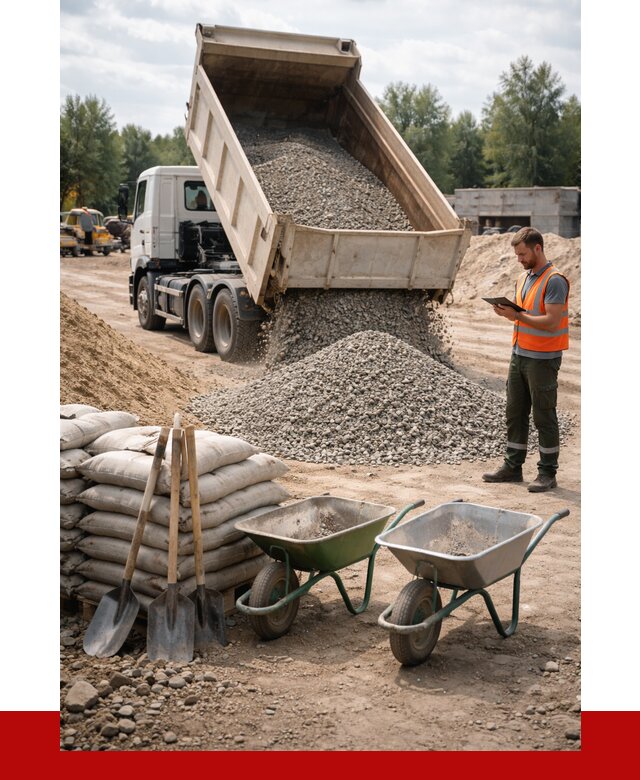 Доставка нерудных материалов в Долгопрудном от 1218 руб. | ПРОНЕРУДДлг