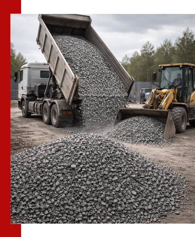 Доставка и продажа щебня гранитного в Долгопрудном