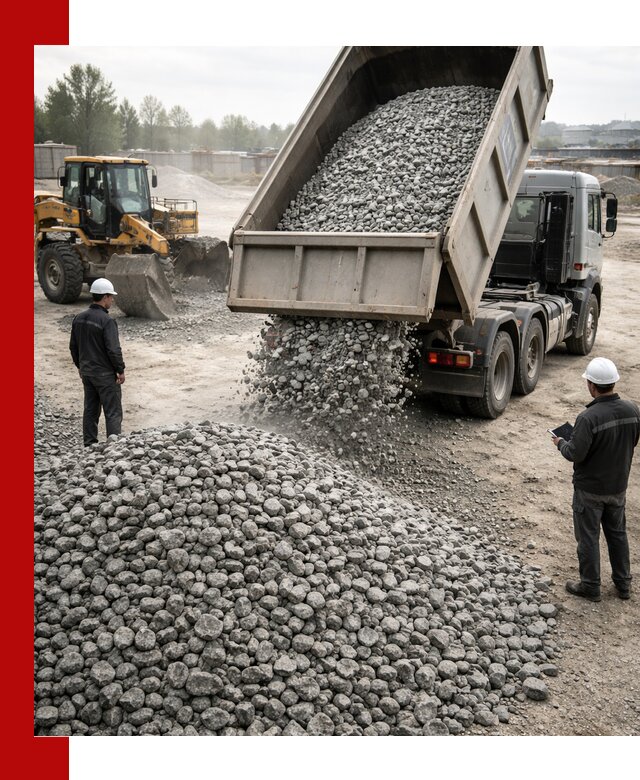 Доставка гранитного щебня фракции 20-40 в Долгопрудном
