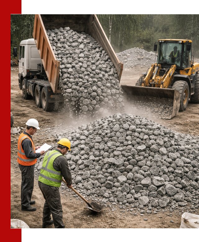 Гранитный щебень фракция 70-150 доставка в Долгопрудном