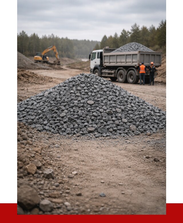 Щебень габбро диабаз фракция 40-70 в Долгопрудном от 2232 р-ПРОНЕРУДДлг