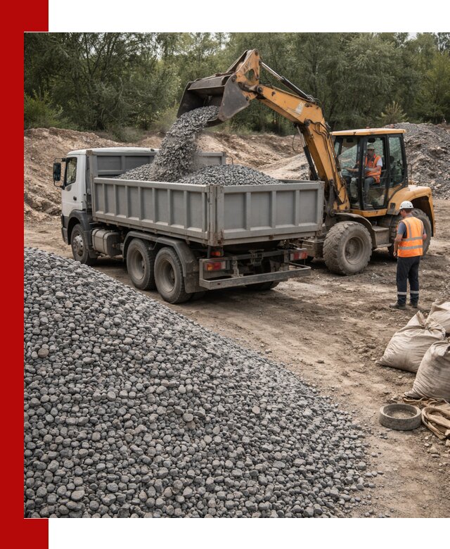 Доставка гравийного щебня в Долгопрудном оптом и в розницу