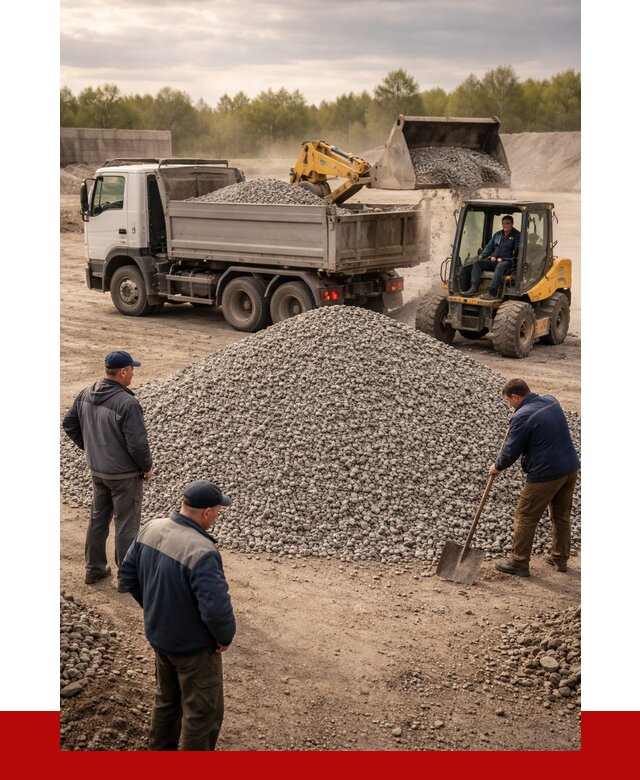 Гравийный щебень фракция 5-20 в Долгопрудном от 2435 р. ПРОНЕРУДДлг