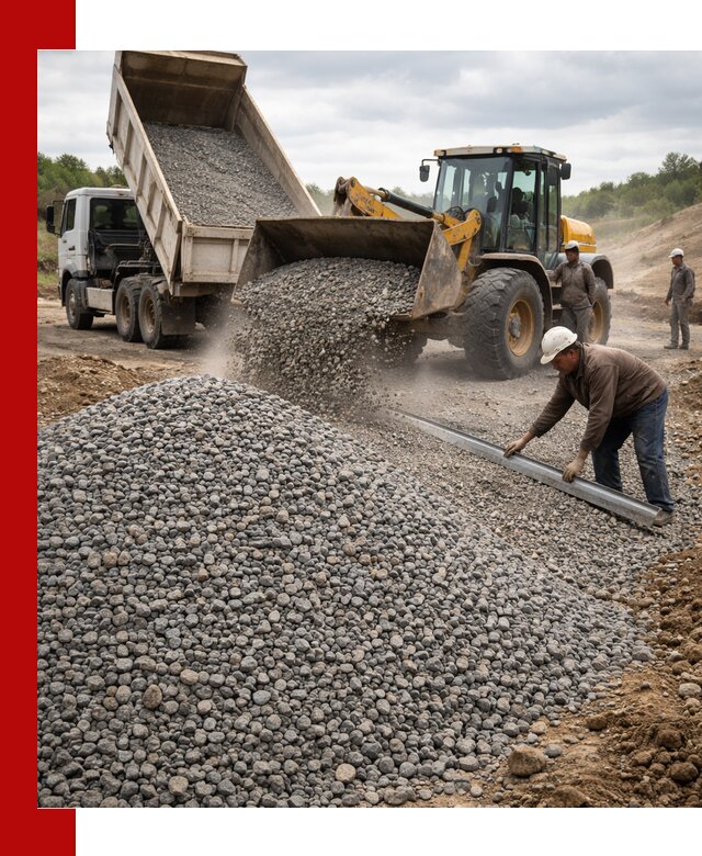 Гравийный щебень фракция 5-20 с доставкой в Долгопрудном