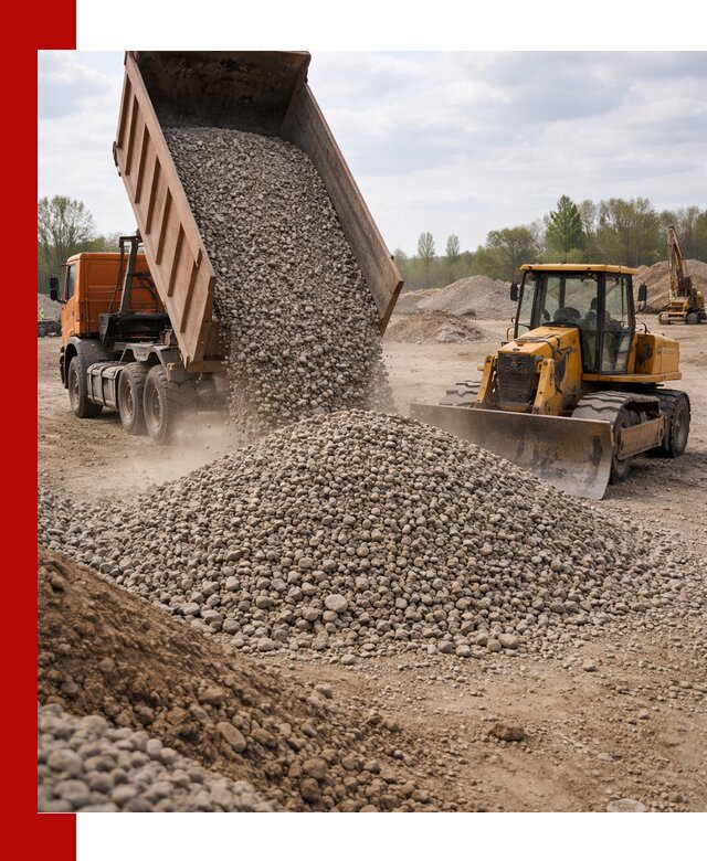 Доставка гравийного щебня фракции 40-70 в Долгопрудном