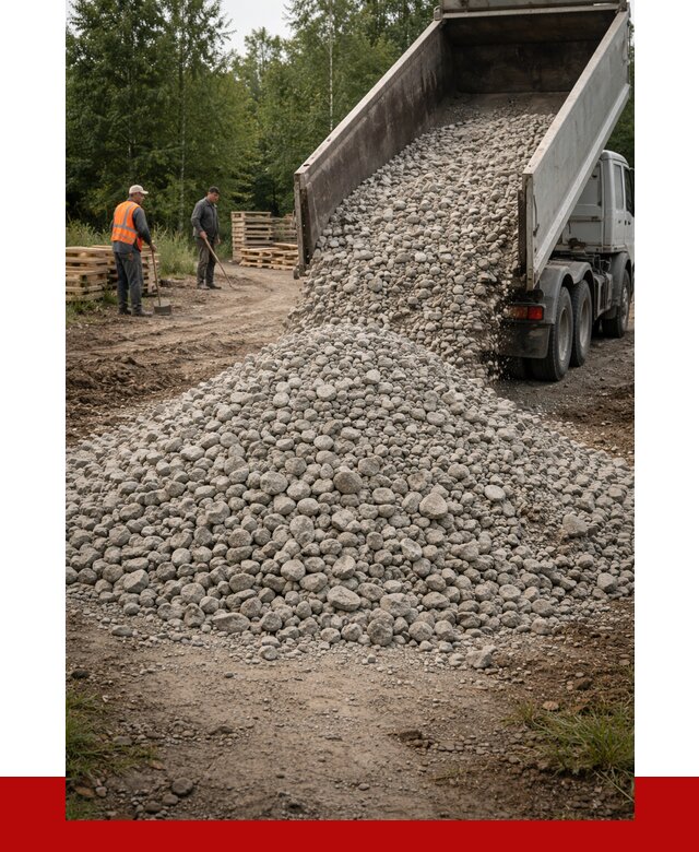 гравийный щебень фракция 70-120 в Долгопрудном от 2486 р. ПРОНЕРУДДлг