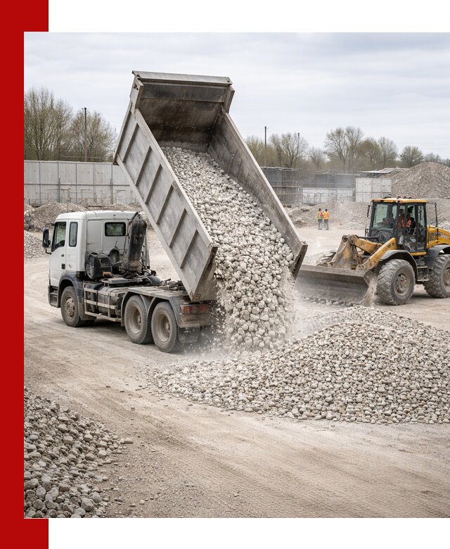 Доставка и продажа известнякового щебня в Долгопрудном