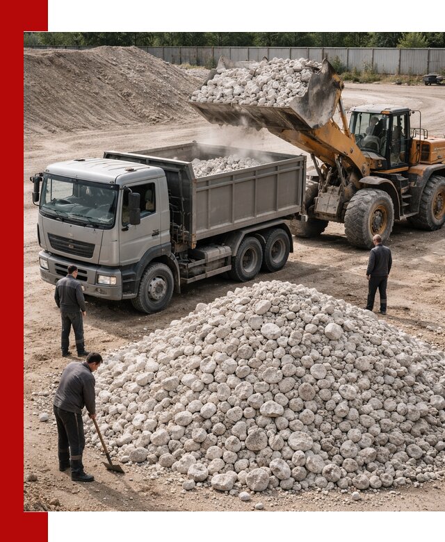 Известняковый щебень фракция 70–150 с доставкой в Долгопрудном