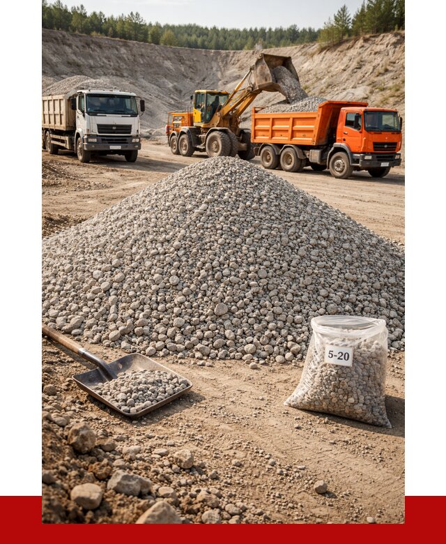 Доломитовый щебень фр. 5-20 в Долгопрудном от 4261 р. | ПРОНЕРУДДлг
