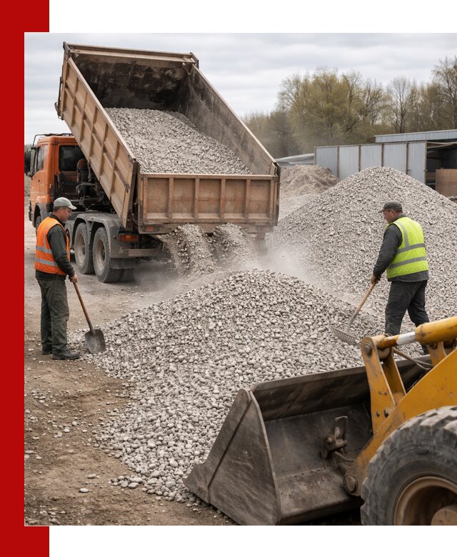 Доломитовый щебень фракции 5-20 с доставкой в Долгопрудном