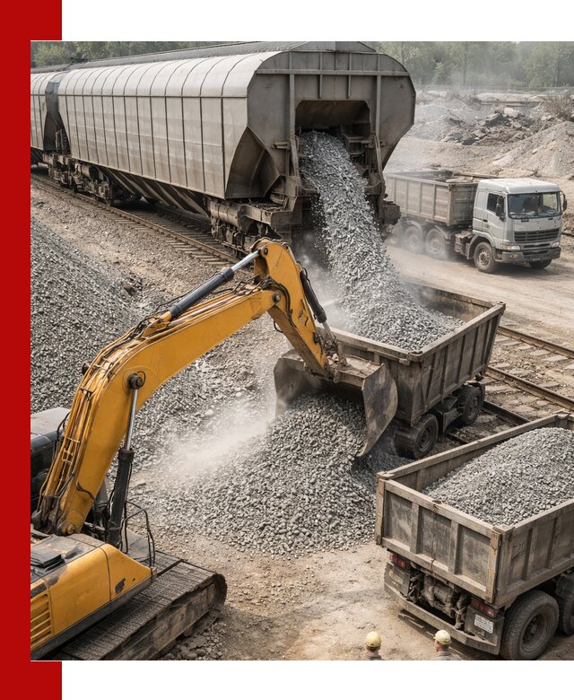 Доставка железнодорожного щебня в Долгопрудном крупными партиями быстрого отгруза