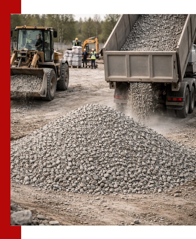 Вторичный щебень фракции 5-20 в Долгопрудном — доставка и продажа крупнотоннажно