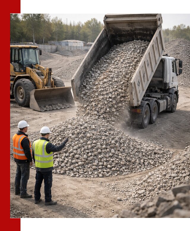 Вторичный щебень фракция 40–70 доставка в Долгопрудном
