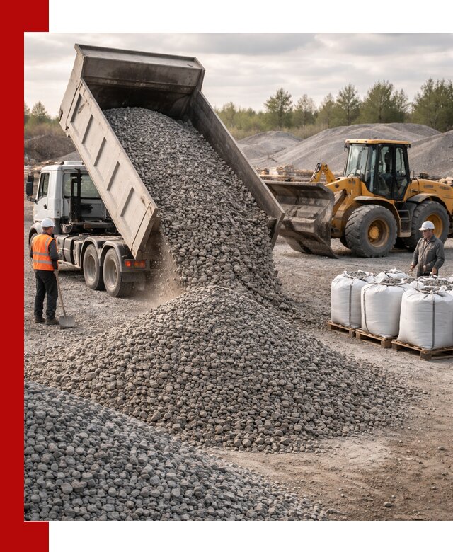 Бетонный щебень фракция 5–20 с доставкой в Долгопрудном