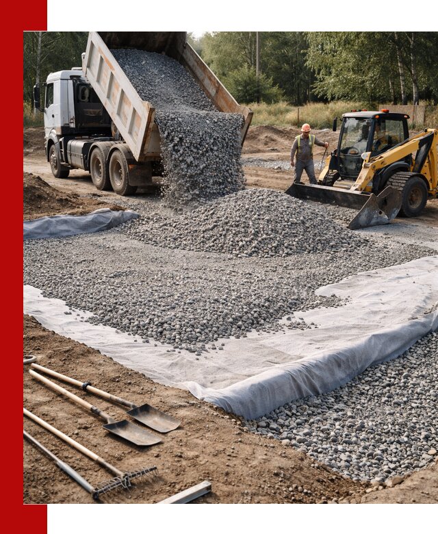 Щебень для фундамента с доставкой в Долгопрудном