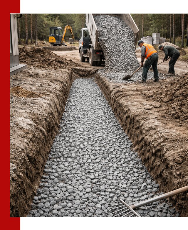 Щебень для дренажа с доставкой в Долгопрудном высокого качества