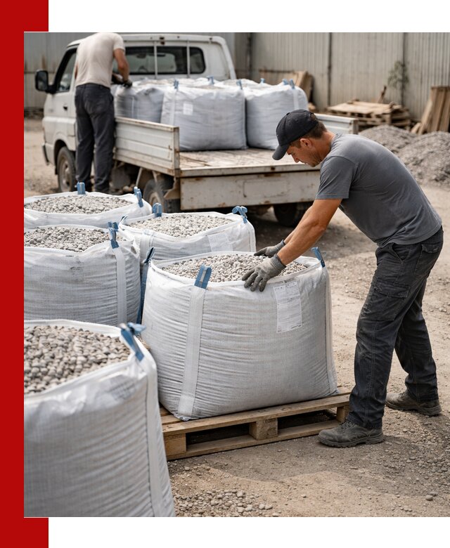 Доставка щебня в мешках по выгодным ценам в Долгопрудном