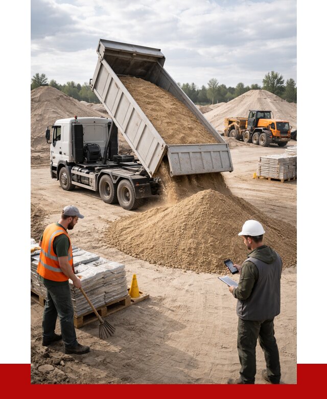 Карьерный песок с доставкой в Долгопрудном от 3653 р. ПРОНЕРУДДлг