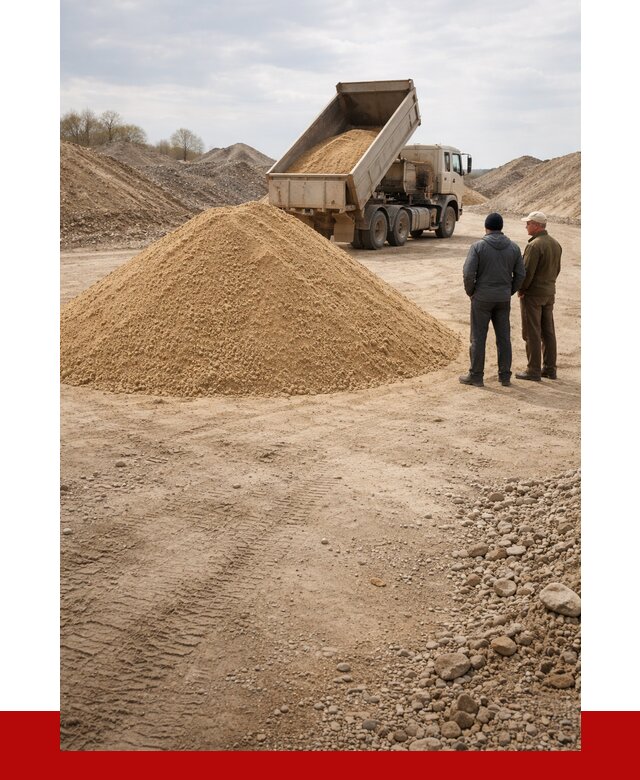 Карьерный песок крупнозернистый в Долгопрудном от 8624 р | ПРОНЕРУДДлг