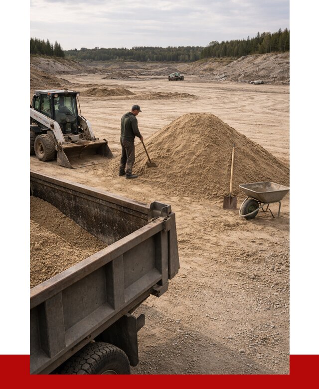 Карьерный песок среднезернистый в Долгопрудном, от 2232 р. ПРОНЕРУДДлг