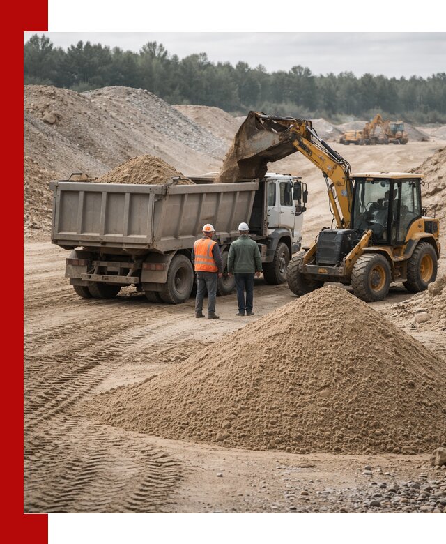 Карьерный среднезернистый песок с доставкой в Долгопрудном