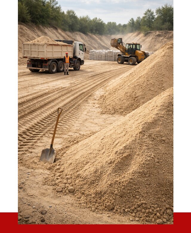 Карьерный песок мелкозернистый в Долгопрудном от 9131 р. | ПРОНЕРУДДлг