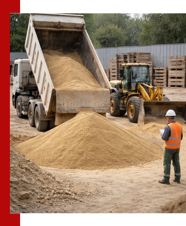 Доставка карьерного мелкозернистого песка в Долгопрудном