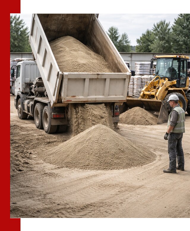 Поставка и доставка песка для бетона в Долгопрудном