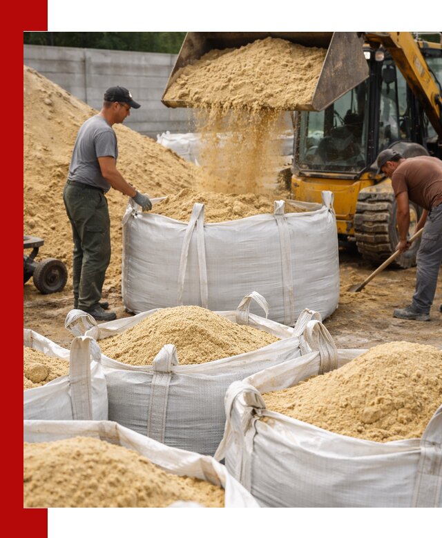 Поставка качественного песка для кладки в Долгопрудном