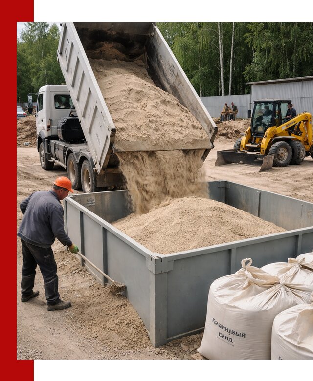 Кварцевый песок для фильтра в Долгопрудном — доставка и качество