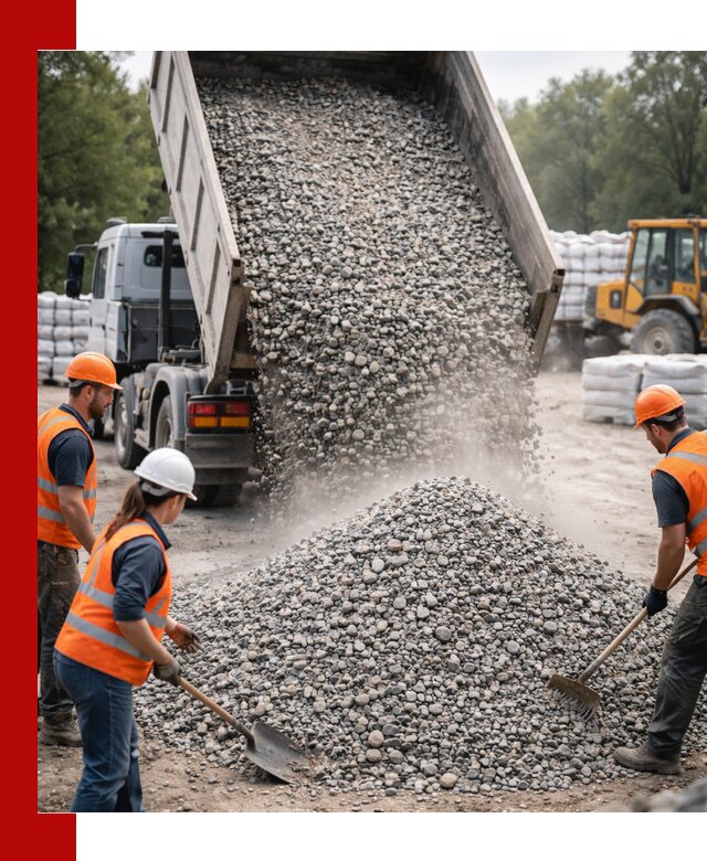 Доставка гравия и камня в Долгопрудном оптом и в розницу