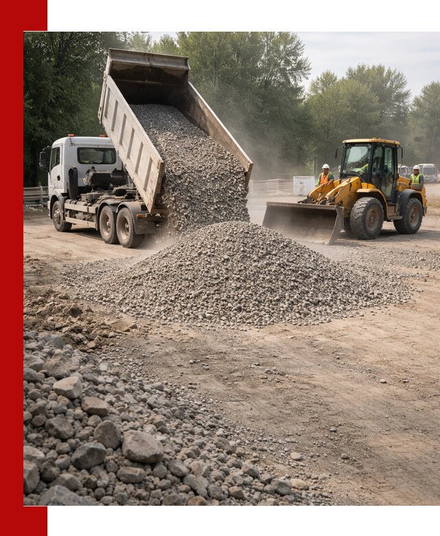 Гравий фракция 5–20 доставка в Долгопрудном оптом и в розницу