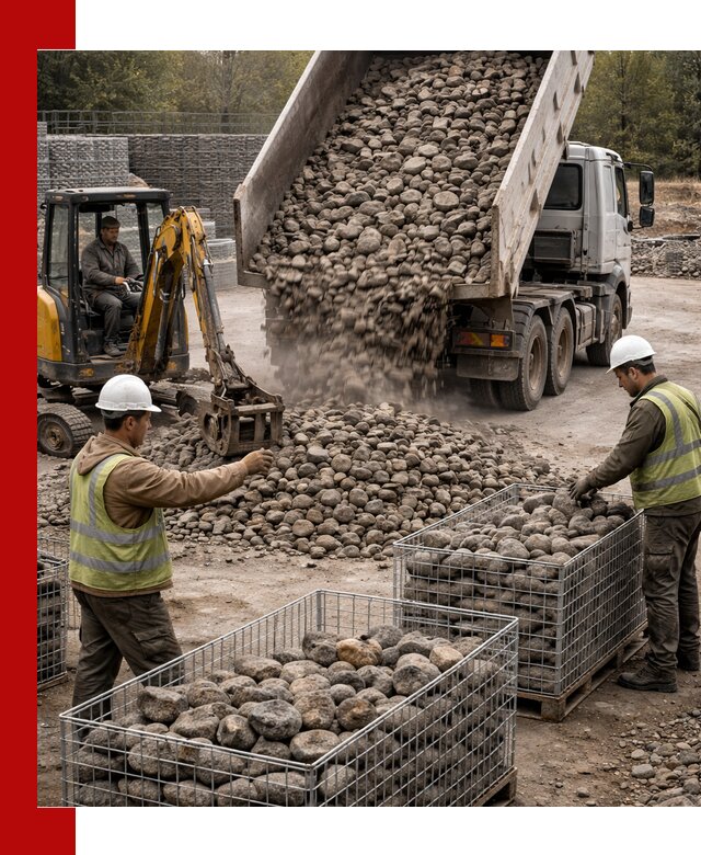 Камень для габионов фракция 100–201 в Долгопрудном