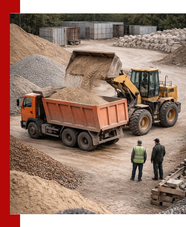 Доставка сыпучих смесей и смесей для стройки в Долгопрудном