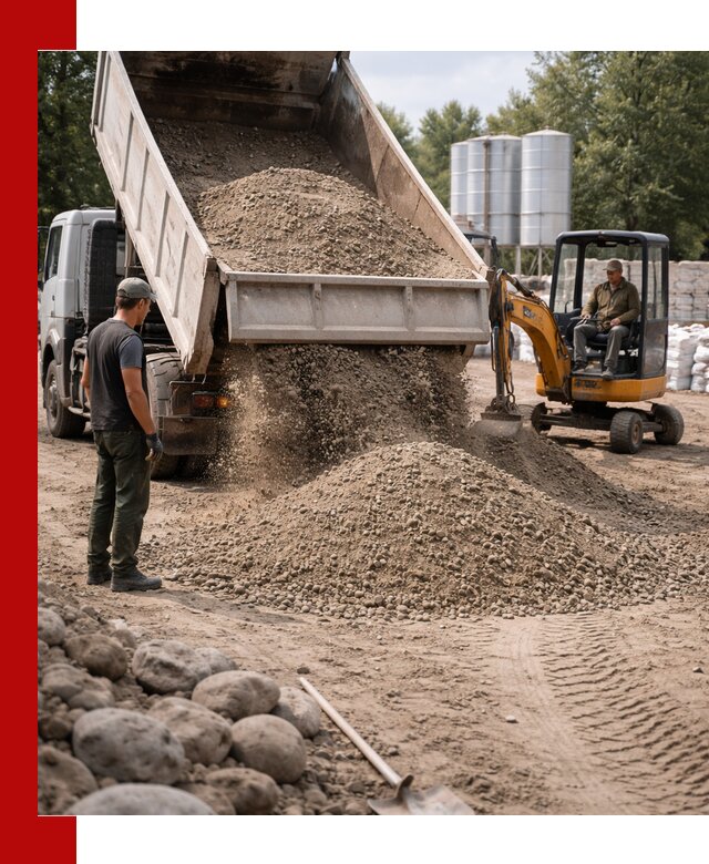 Доставка ПГС С3 в Долгопрудном самосвалами и миксерами