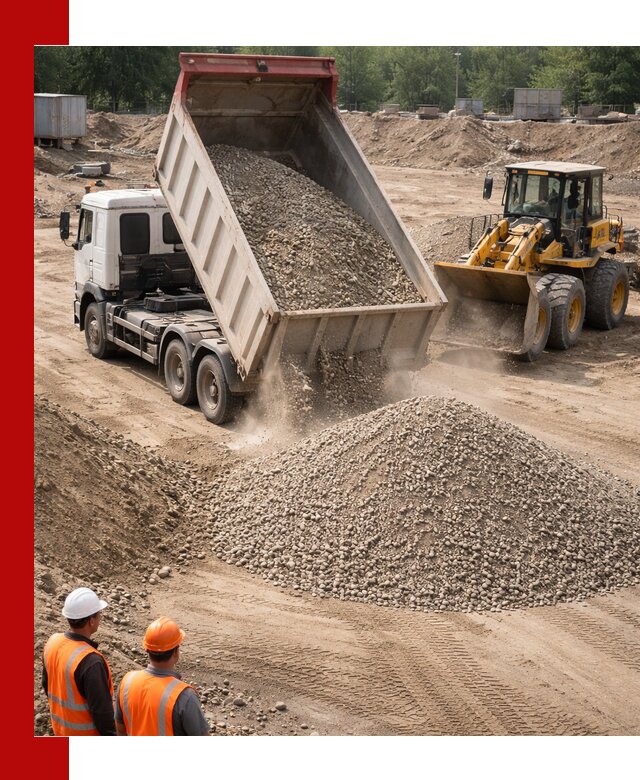 Щебень с песком (ЩГПС С2) с доставкой в Долгопрудном