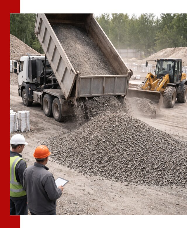 Доставка и продажа гранитного отсева 0-10 в Долгопрудном