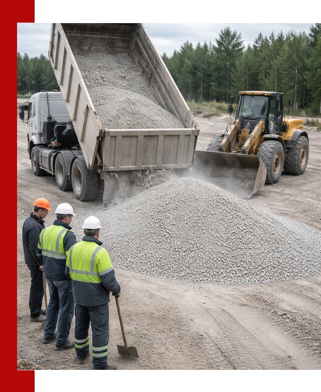 Известняковый отсев 0-5 доставка в Долгопрудном быстро и выгодно
