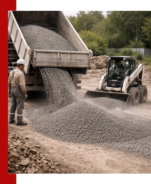 Доставка гравийного отсева 0-5 в Долгопрудном оптом и в розницу