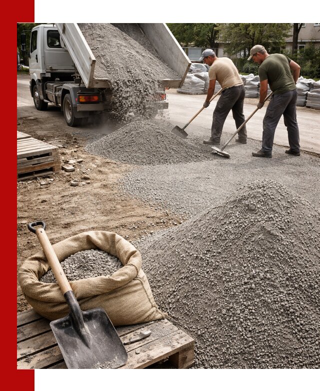 Отсев для тротуарной плитки в Долгопрудном — доставка и укладка