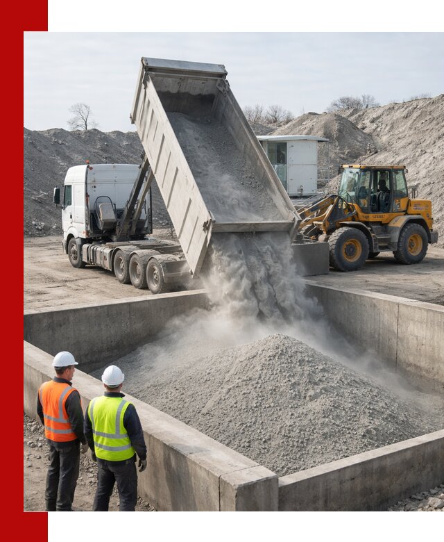 Доставка цемента навалом в Долгопрудном крупными партиями