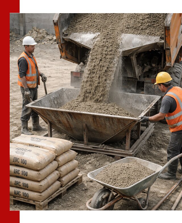 Доставка цементно-песчаной смеси М100 в Долгопрудном