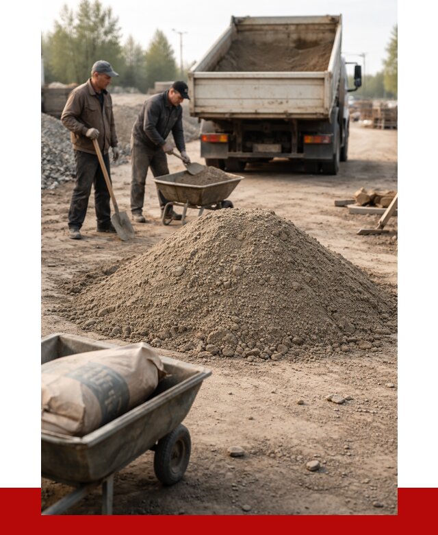 Цементно-песчаная смесь М150 в Долгопрудном от 4769 р. | ПРОНЕРУДДлг