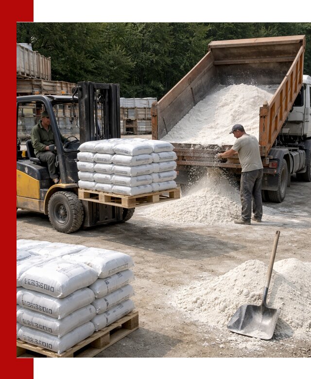 Доставка строительной извести оптом и в розницу в Долгопрудном