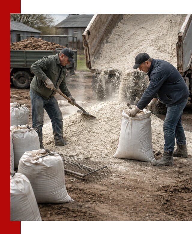 Доставка извести пушонки в Долгопрудном оптом и мелким оптом