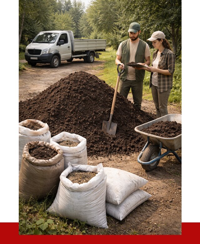 Купить грунт с доставкой в Долгопрудном от 4566 р. за м3 | ПРОНЕРУДДлг