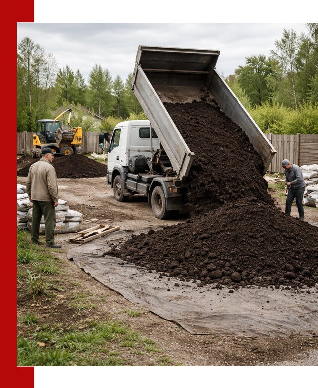Доставка качественного почвогрунта в Долгопрудном оптом и в розницу