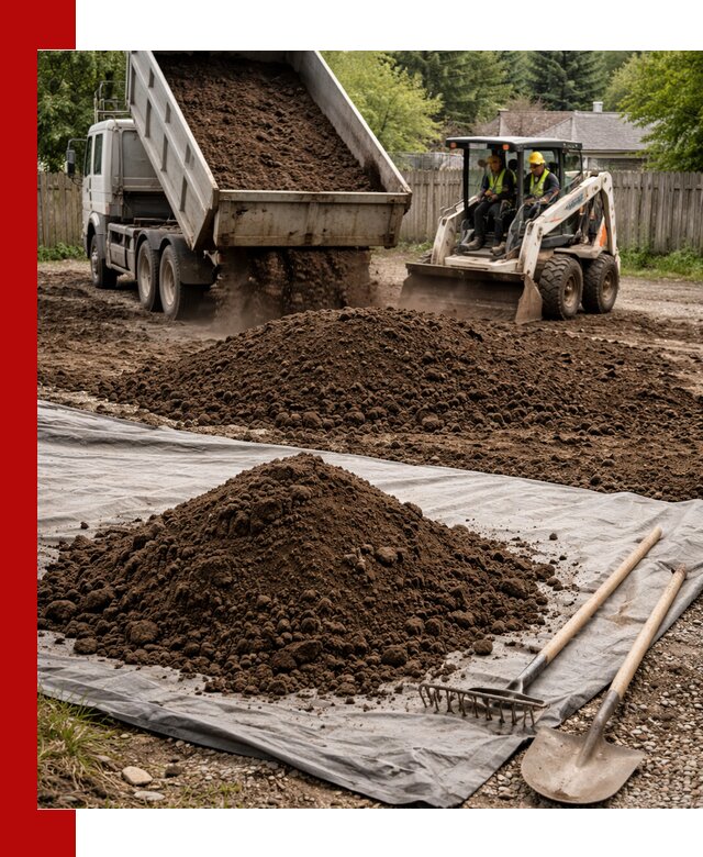 Грунт для отсыпки участка с доставкой в Долгопрудном