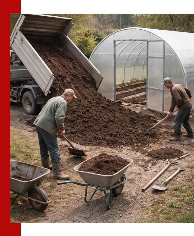 Грунт для теплицы с доставкой в Долгопрудном — плодородный субстрат под растения