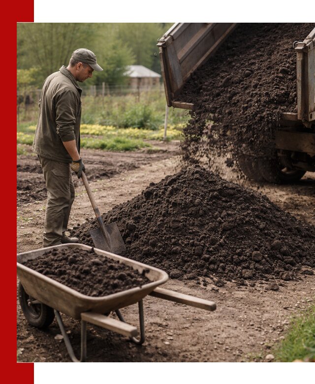 Доставка качественной земли для огорода в Долгопрудном